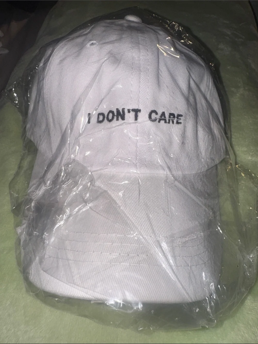 SHEIN NWT Adjustable Cap with “Drinks Well With Others” Text
